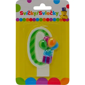 Magnetická kreslící tabulka Narozeninová svíčka s balónky a číslem 0.