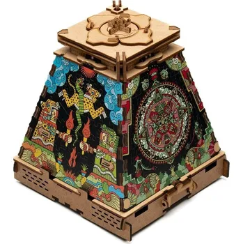 Dřevěná hračka iDventure Puzzle Aztécká říše - rozšíření hlavolamu Pyramida Slunce