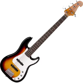 Baskytara SX SPB62+/5 3-Tone Sunburst 5-strunná baskytara
