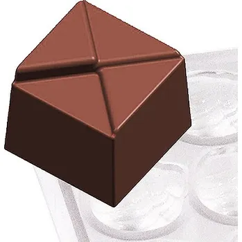 Nádoba na led CONTACTO Silikonová forma z polykarbonátu na čokoládky, čtverec | CONTACTO, 6751/017