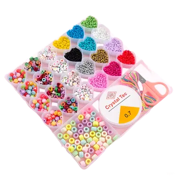 Magnetická kreslící tabulka SADA Box 1 s korálky - 26 přihrádek ve tvaru srdíček