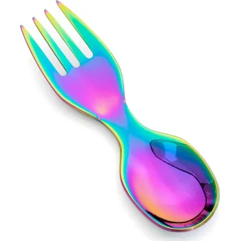 Příbor Lekkabox mini nerezová vidlička/lžička - Stainless steel Rainbow