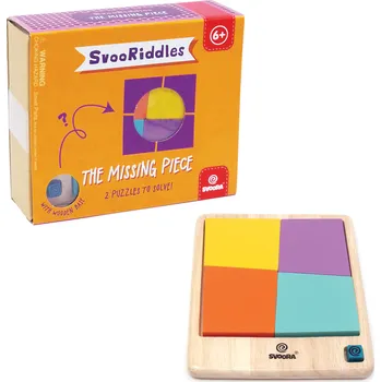 Hlavolam Svoora SvooRiddles - dřevěný hlavolam chybějící kousek