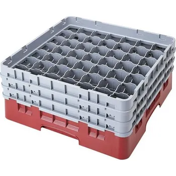 Cambro Koš Camrack 49 pozic, výška sklenice 9 cm - Červená| TOM, R-49S318-163