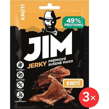 Sušená potravina Jim Jerky krůtí 3 x 23 g