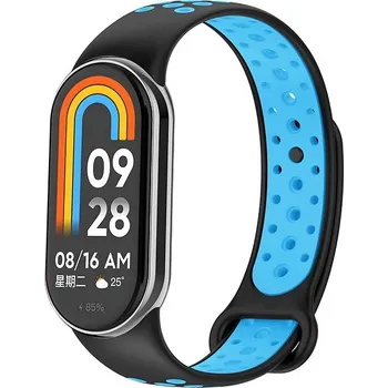 Eternico Sporty pro Xiaomi Smart Band 8 / 9 / 10 solid black and blue