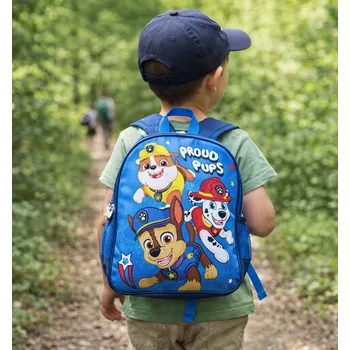 Dětský batoh Exity KFT Dětský batoh TLAPKOVÁ PATROLA 3 psi modrý 30 cm