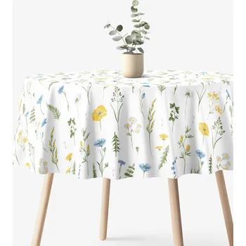 ubrus Kulatý ubrus 100% bavlněné plátno - Česká louka Ø 100 cm