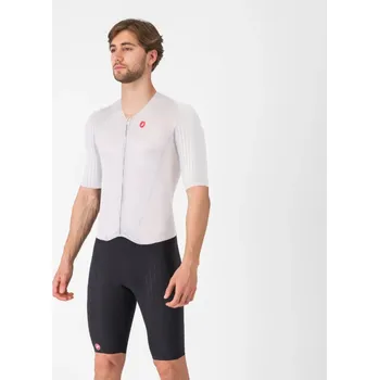 Cyklistické oblečení CASTELLI Cyklistická kombinéza - FREE SANREMO 3 - bílá/černá XL