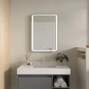 Zrcadlo Erga Mia, LED zrcadlo 50x70cm, 1840 lm, 6500K, přední/zadní osvětlení, ERG-V01-117-5070-00