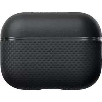 Příslušenství pro sluchátka Pitaka Aramid Fiber Magnetic Case ochranné pouzdro na sluchátka AirPods Pro 3 šedo-černá (APM2501)