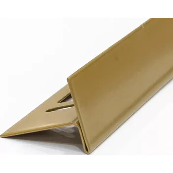 Stavební profil Spádová lišta do sprchy Havos 10mm / 1,2m Levá komaxit zlatý (Podlahový Spádový profil Nerez levá 10/ 1,2m KOMAXIT ZLATÝ)