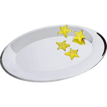 CONTACTO Tác rautový z nerezové oceli, ovál 420x285x25 mm | CONTACTO, 6901/420
