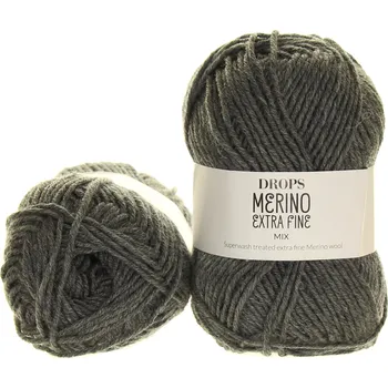 Příze Drops Merino Extra Fine 04 šedá