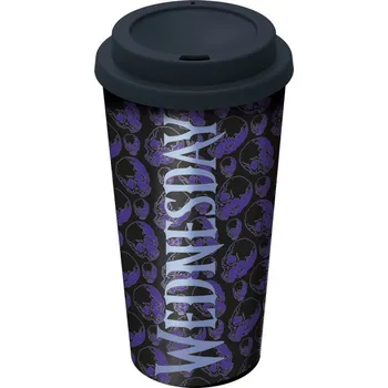 Wednesday - Skulls - cestovní hrnek