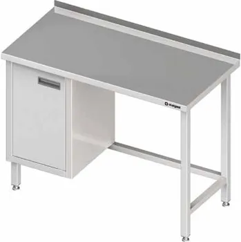 Dětský stůl STALGAST Přístěnný stůl se skříňkou s křídlovými dveřmi po levé straně 1200x700x850 mm | STALGAST, 980487120