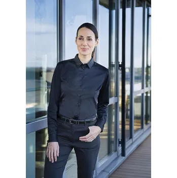 Dámská halenka KARLOWSKY Dámská halenka s dlouhým rukávem Active-Stretch s moderním střihem Barva: Černá, Velikost: S