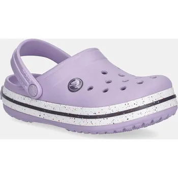 Dámská móda Dětské pantofle Crocs CROCS CROCBAND SPECKLED BAND CLOG 211645.CROCS.CROCBAND.S fialová 04X, EUR 30/31
