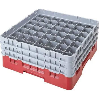 Cambro Koš Camrack 49 pozic, výška sklenice 30 cm - Červená| TOM, R-49S1114-163