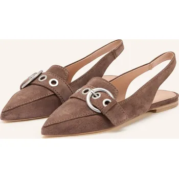 Dámské baleríny Kennel & Schmenger Slingballeriny, hnědá / stříbrná