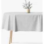 Exkluzivní oválný ubrus - stříbrný se třpytkami 120 x 200 cm