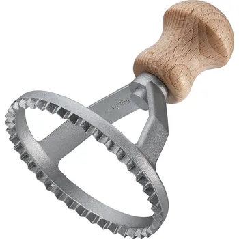 Küchenprofi PASTACASA Kulaté vykrajovátko na ravioli Ø 8 cm hliník/bukové dřevo