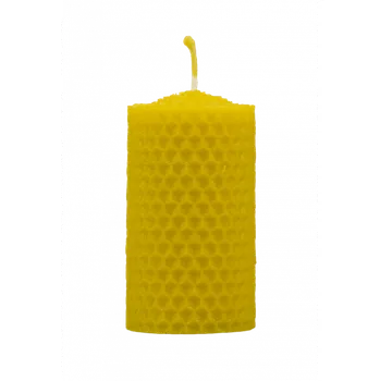 Svíčka Bzukot Svíčka ze včelího vosku, šíře 4cm výška 6,7cm
