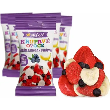 Potravina Mixit Křupavé ovoce do kapsy - Křupavý banán, jahoda, borůvka (5 ks)