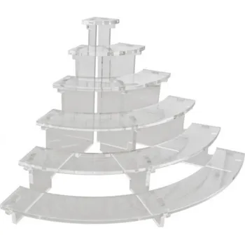 Podstavec pod monitor TOMGAST Stojan Tribuna 1/4 kruhu, transparentní| TOM, FF-3636T