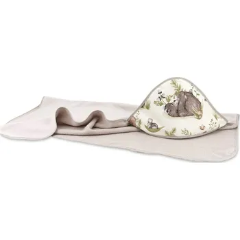 Miminu Froté osuška s kapucí 100x100 cm ZOO nugát