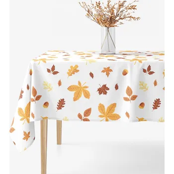 ubrus Hranatý ubrus 100% bavlněné plátno - Podzimní listí 80 x 80 cm