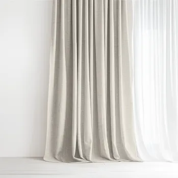 Závěs Bavlněný závěs - přírodní režný 140x150 cm