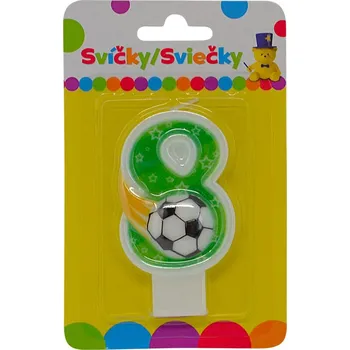 Magnetická kreslící tabulka Narozeninová svíčka s míčem a číslem 8.
