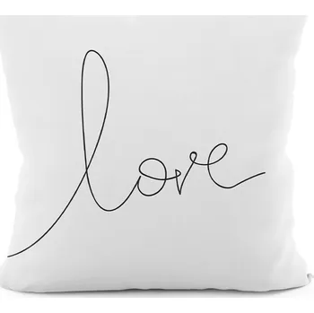 Polštář LETTER VELVET 40x40 cm Mybesthome Varianta: Povlak na polštář, 40x40 cm