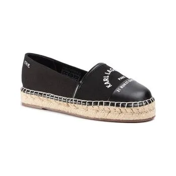 Dámské baleríny KARL LAGERFELD Espadrilky KL80108 Černá 41