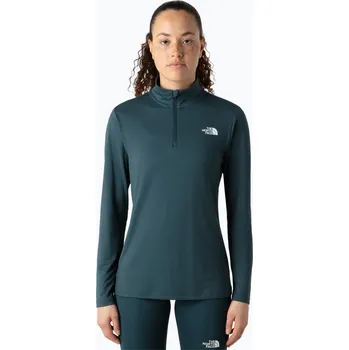 Dámské tričko The North Face Flex 1/4 Zip Slim deep cypress