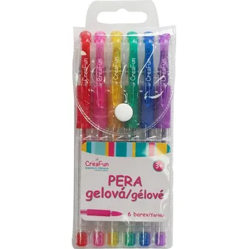 Magnetická kreslící tabulka CreaFun - Gelová pera 6 barev