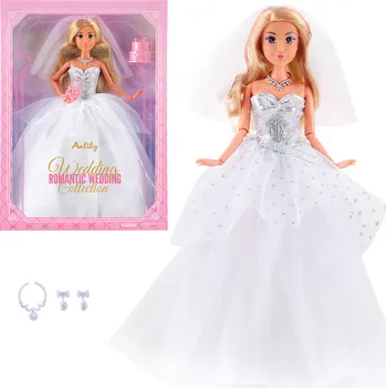Dětské zboží Módní panenka v bílých svatebních šatech