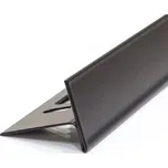 Spádová lišta do sprchy Havos 10mm / 1,0m Pravá komaxit černý (Podlahový Spádový profil Nerez pravá 10/ 1m KOMAXIT ČERNÝ)