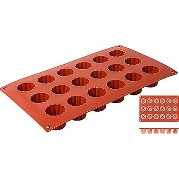 Nádoba na led CONTACTO Silikonová forma na 18 briošek 55x35 mm | CONTACTO, 6639/318