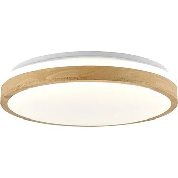 Žárovka Eurakles LED svítidlo Forest sv.dřevo/bílá 45 W, 4900 lm, 2900-6500 K, pr. 490 × 85 mm