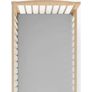 Prostěradlo Bavlněné prostěradlo do dětské postýlky - šedé 60 x 120 cm