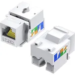 W-Star KRJ45-C6-90 - Keystone Jack Cat6 RJ45, narážecí, 90°, UTP (LSA/ KRONE 110)
