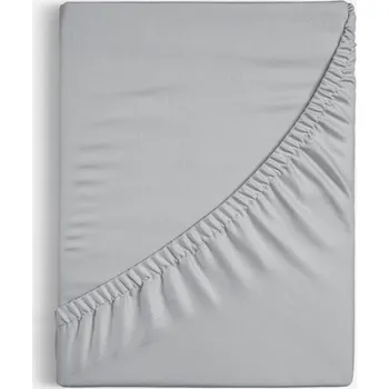 Prostěradlo Bavlněné napínací prostěradlo - šedé 120 x 200 cm