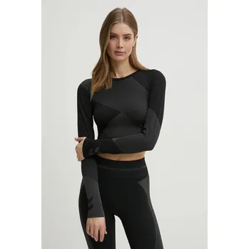 Dámské tričko Tréninkové tričko s dlouhým rukávem Hummel Unity 228074 černá 99X, vel. XS