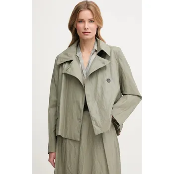Dámský kabát Kabát Sandro Ferrone S23XBEBLANCO zelená 97X, vel. 34