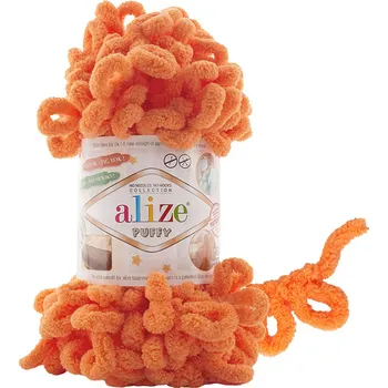 Příze Alize Puffy 336 - oranžová