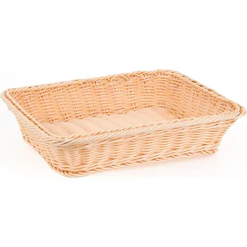 TECHNICA Košík obdélníkový z polyratanu GN 1/2 325x265x65 mm, béžový | TECHNICA, Gold Line