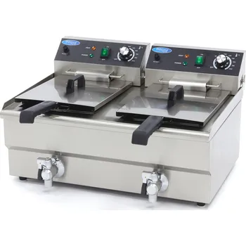 fritéza Maxima Fritéza 2 x 13 l s vypouštěcím kohoutkem - dvojitý koš | Maxima, 09365231