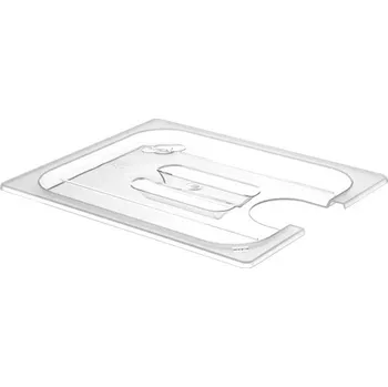 Polykarbonátová deska HENDI Pokrywka do pojemników GN z poliwęglanu z wycięciem na sous vide, GN 1/1, transparentny, 530x325mm | HENDI, 864227